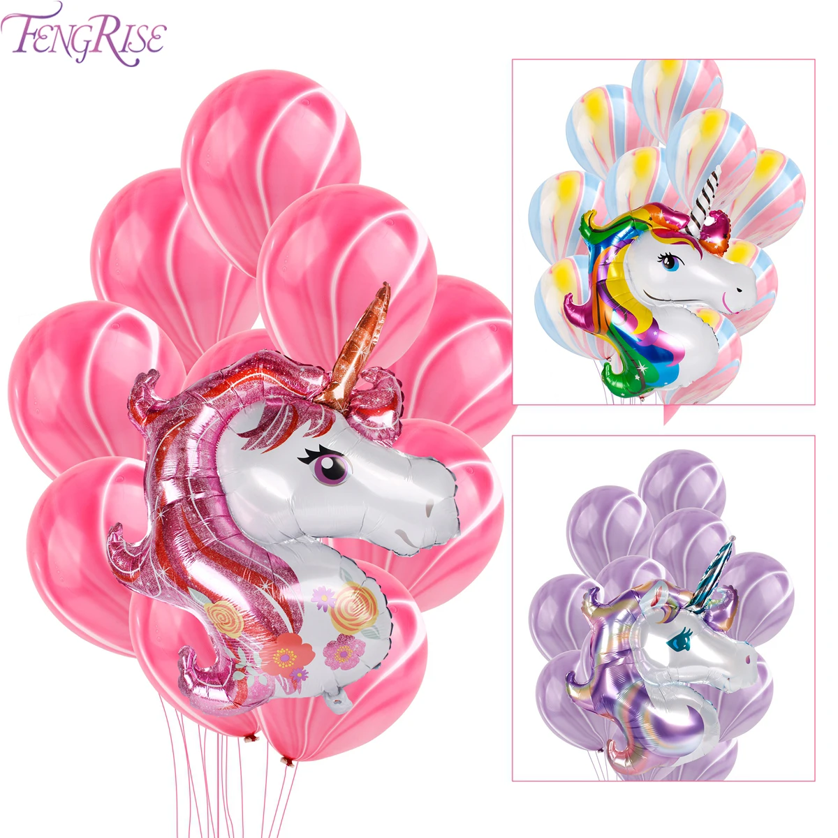 FENGRISE 11Pcs Unicorn Colors Foil Balloons Birthday Party Latex Purple Balloon For Helium Air Ball Wedding Party Decoration
FENGRISE 11Pcs Unicorn Colors Foil Balloons Birthday Party Latex Purple Balloon For Helium Air Ball Wedding Party Decoration