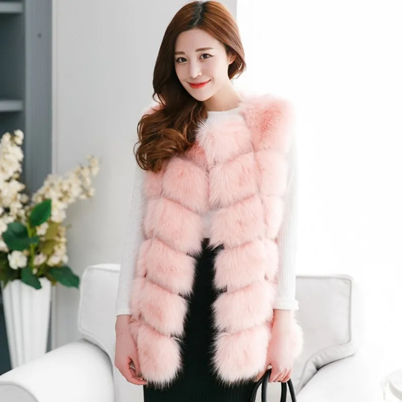 2018 New Fashion Faux Fur Coat Winter Women Casual Slim Sleeveless Faux Fox Fur Vest Winter Jacket Women
2018 New Fashion Faux Fur Coat Winter Women Casual Slim Sleeveless Faux Fox Fur Vest Winter Jacket Women