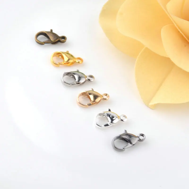50PCS 12*5MM Iron Lobster Clasps Connect Necklaces and Bracelets Clasps For Jewelry Making Jewelry Accessories Findings
50PCS 12*5MM Iron Lobster Clasps Connect Necklaces and Bracelets Clasps For Jewelry Making Jewelry Accessories Findings