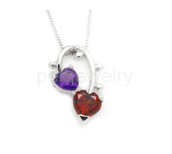 Gems necklace pendant Natural amethyst,garnet 925 sterling silver Love heart style 0.2ct*1pc,0.6ct*1pc gems #16083104
Gems necklace pendant Natural amethyst,garnet 925 sterling silver Love heart style 0.2ct*1pc,0.6ct*1pc gems #16083104