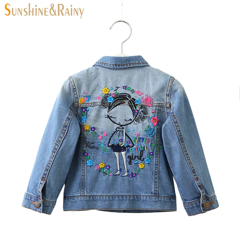 Sunshine & Rainy Girls Denim Floral Embroidery Jackets Cartoon Coats Spring Fashion Outerwear For Girls Long Sleeve Kids Clothes
Sunshine & Rainy Girls Denim Floral Embroidery Jackets Cartoon Coats Spring Fashion Outerwear For Girls Long Sleeve Kids Clothes