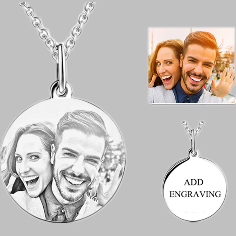 Custom Lovers Photo Pendant Necklace Engraved Name 925 Sterling Silver Family Necklace for Women Men Memorial Birthday Gift
Custom Lovers Photo Pendant Necklace Engraved Name 925 Sterling Silver Family Necklace for Women Men Memorial Birthday Gift