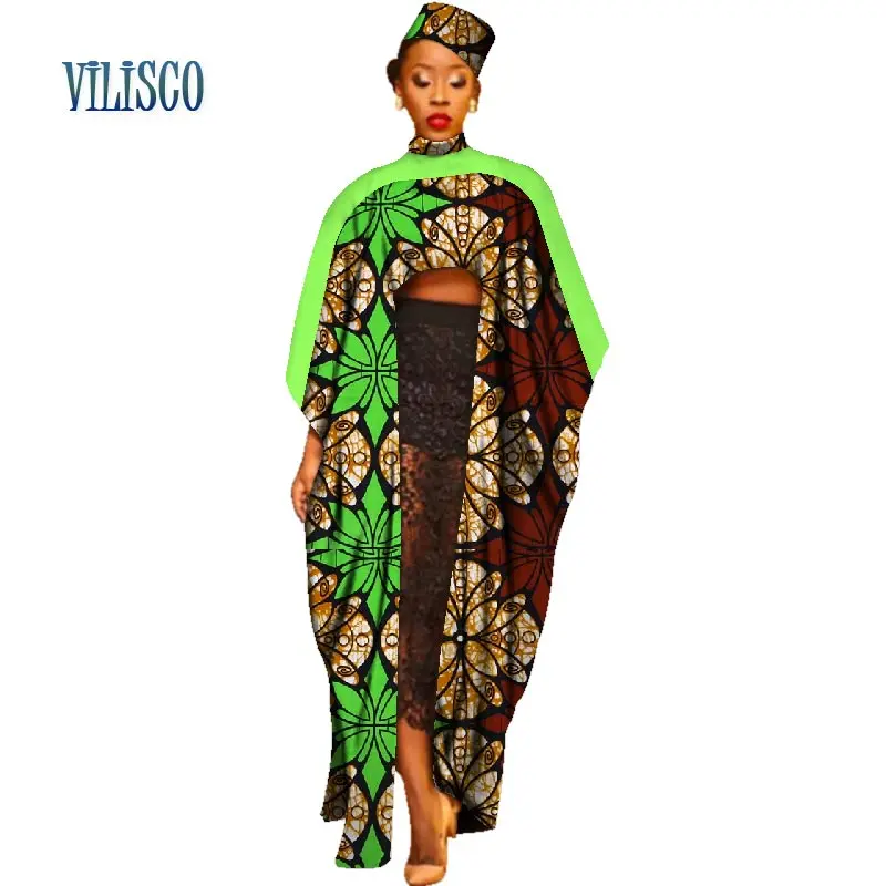 Fashion African Unique Tops for Women Bazin Riche Traditional African Clothes Print Batwing Sleeve Long Tops with Hat WY2731
Fashion African Unique Tops for Women Bazin Riche Traditional African Clothes Print Batwing Sleeve Long Tops with Hat WY2731