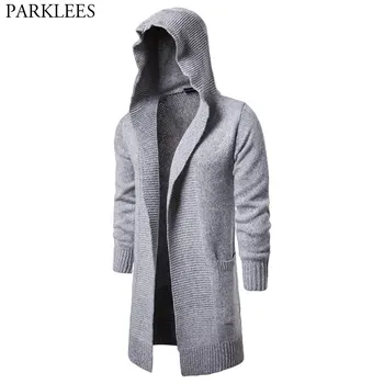 Long Hooded Cardiagn Sweater Men 2018 Autumn Winter Longline Thick Mens Knitwear Cardigan Quality Brand Male Sweaters Cardigan
Long Hooded Cardiagn Sweater Men 2018 Autumn Winter Longline Thick Mens Knitwear Cardigan Quality Brand Male Sweaters Cardigan