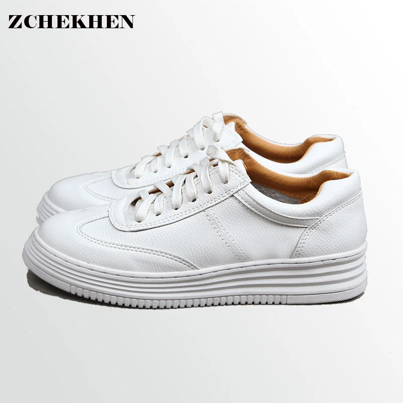 Soft Leather Lace-up women sneaker Casual Shoes Students Breathable White Shoes Spring Summer Women Footwear #36
Soft Leather Lace-up women sneaker Casual Shoes Students Breathable White Shoes Spring Summer Women Footwear #36