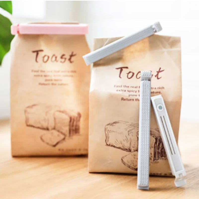 4Pcs/set Nordic Sealing Clip Portable Snacks Food Fresh Storage Bag Clamp Clips Vacuum Sealer Kitchen Plastic Tool | Дом и сад