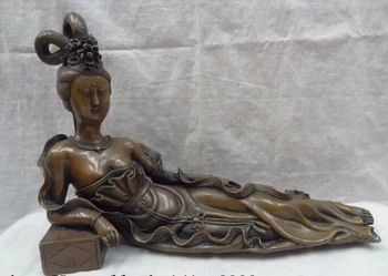 bi001738 16" Chinese Bronze Female Celestial Sleep Kwan-Yin GuanYin Goddess Fairy Statue
bi001738 16" Chinese Bronze Female Celestial Sleep Kwan-Yin GuanYin Goddess Fairy Statue