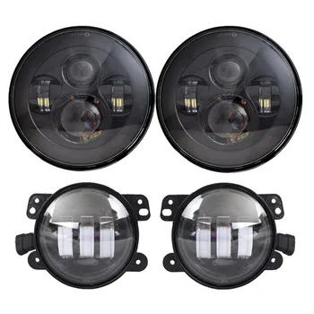 Round H4 High/Low Dual beam 40W 7 INCH LED Headlight for Jeep Wrangler JK and 4 inch led foglight Driving lamp
Round H4 High/Low Dual beam 40W 7 INCH LED Headlight for Jeep Wrangler JK and 4 inch led foglight Driving lamp