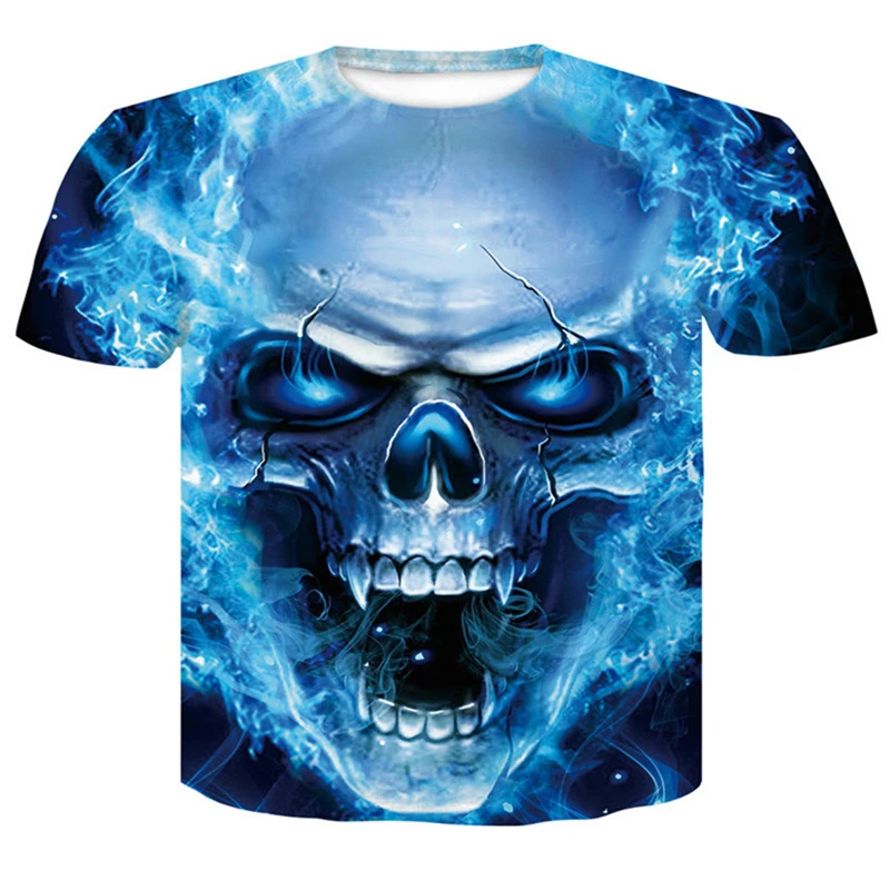 Blue flame Skull Print 3D T Shirt Men T-Shirt Short Sleeve Men Fitness Casual Breathable Shirts tshirt Summer Fashion Tops Tees
Blue flame Skull Print 3D T Shirt Men T-Shirt Short Sleeve Men Fitness Casual Breathable Shirts tshirt Summer Fashion Tops Tees