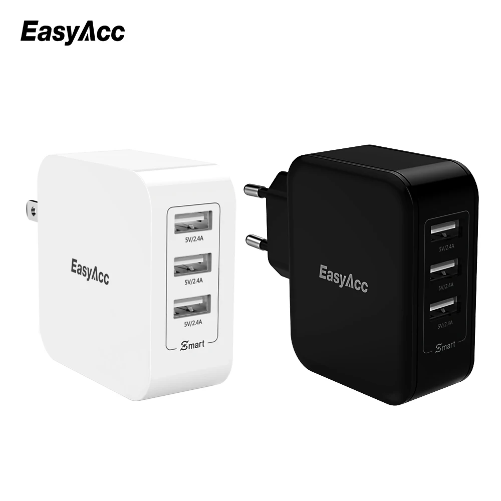 EasyAcc 36W 7.2A Wall Charger 3-Port USB Travel Charger Smart Charge Technology for iPhone iPad Galaxy Huawei Xiaomi Phone Table
EasyAcc 36W 7.2A Wall Charger 3-Port USB Travel Charger Smart Charge Technology for iPhone iPad Galaxy Huawei Xiaomi Phone Table