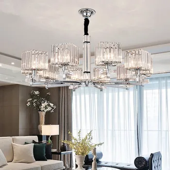 Modern Led Chandeliers Lighting Chrome Metal Living Room Led Pendant Chandelier Lights Glass Dining Room Hanging Light Fixtures
Modern Led Chandeliers Lighting Chrome Metal Living Room Led Pendant Chandelier Lights Glass Dining Room Hanging Light Fixtures