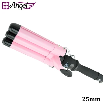 25 mm Professional Ceramic Triple Barrel Waver Digital Hair Curling Iron Three Barrel With EU, AU, US, UK Convertor
25 mm Professional Ceramic Triple Barrel Waver Digital Hair Curling Iron Three Barrel With EU, AU, US, UK Convertor