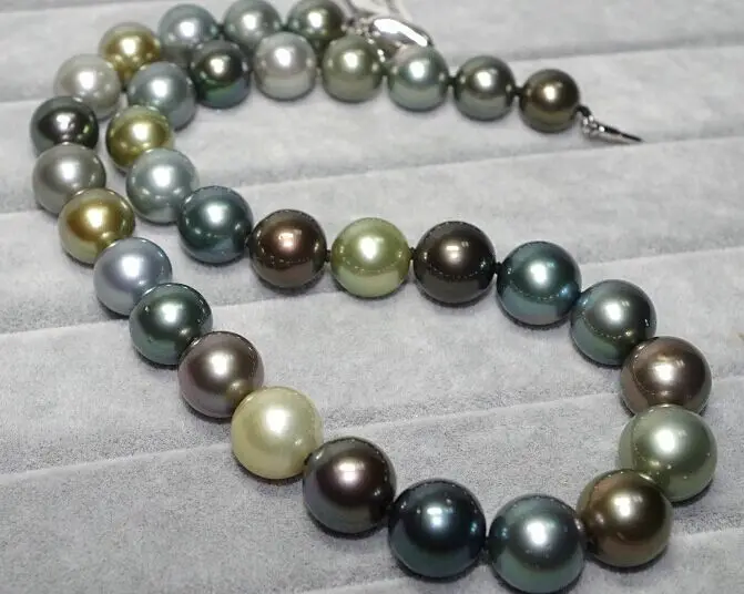 Wholesale FREE SHIPPING 18"11MM TAHITIAN BLACK GREEN MULTIC PEARL NECKLACE 14KGP
Wholesale FREE SHIPPING 18"11MM TAHITIAN BLACK GREEN MULTIC PEARL NECKLACE 14KGP