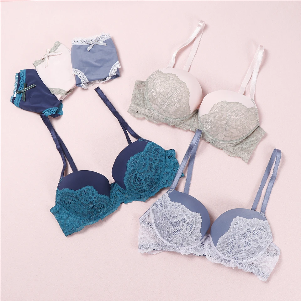 New lenceria mujer push up lace bralette set intimo donna completi lingerie set lenceria Grey blue skin size 70-80AB
New lenceria mujer push up lace bralette set intimo donna completi lingerie set lenceria Grey blue skin size 70-80AB