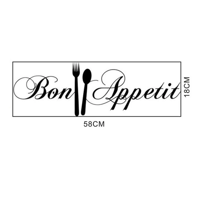 2018 New Fashion DIY Knife And Fork Removable Wall Decal Family Home Sticker Mural Art Home Decor hot sale high quality C020702