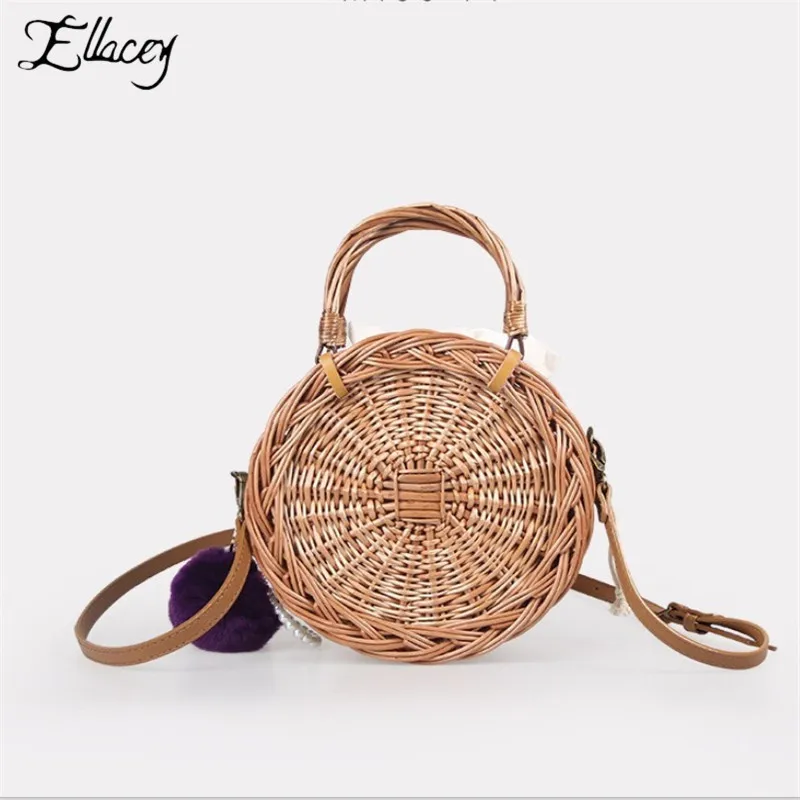 2019 Summer Women Round Straw Beach Bag Real Hand Made Woven Shoulder Bag Mini Shape Crossbody Bag For Women Ladies Hand Bags
2019 Summer Women Round Straw Beach Bag Real Hand Made Woven Shoulder Bag Mini Shape Crossbody Bag For Women Ladies Hand Bags