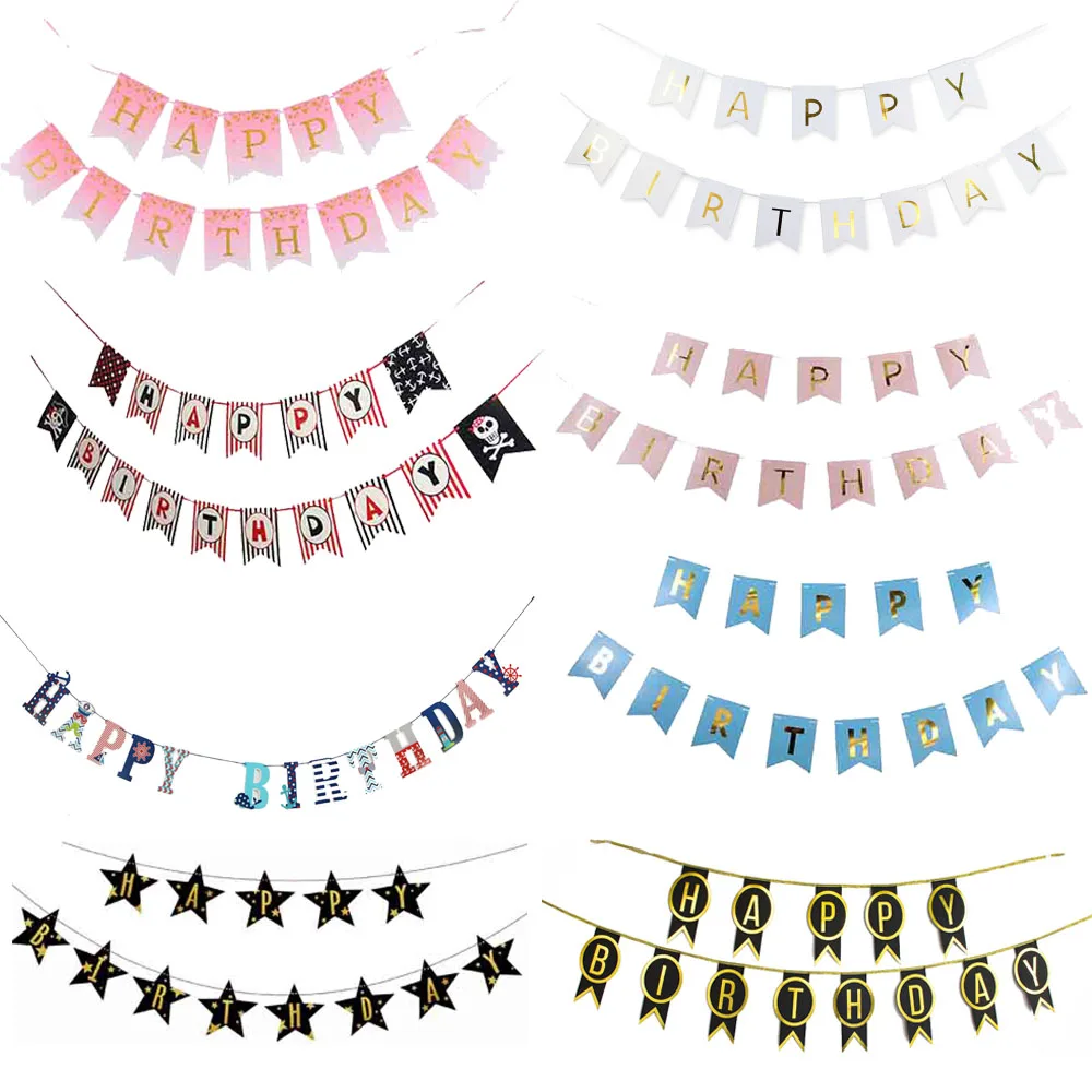 Paper Bunting Garland Happy Birthday Banner Flags Boy Girl Baby Shower Kids Decorations Wedding Birthday Party Supplies Decor
Paper Bunting Garland Happy Birthday Banner Flags Boy Girl Baby Shower Kids Decorations Wedding Birthday Party Supplies Decor