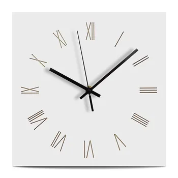 Creative Wooden Wall Clock Modern Design Mute Roman Numbers Decorative Clock Home Decor Handmade Square Wood Hanging Wall Clock
Creative Wooden Wall Clock Modern Design Mute Roman Numbers Decorative Clock Home Decor Handmade Square Wood Hanging Wall Clock