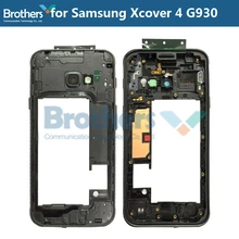 Cadre central avec boutons de caméra, pour Samsung Galaxy Xcover 4 G390, boîtier de remplacement=
