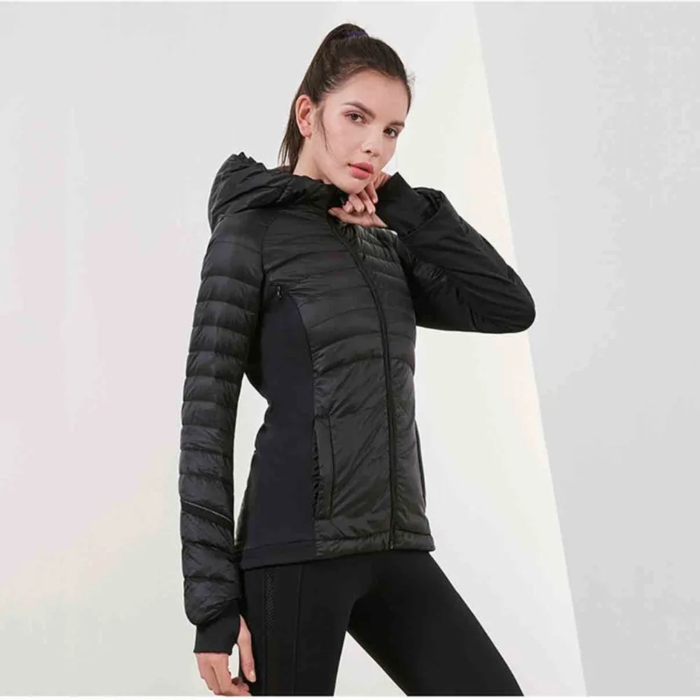 Women Sports Down Warm Winter Coat Women's Long Sleeve Windproof Sportswear Hooded Tops White Duck Down Running Jackets
Women Sports Down Warm Winter Coat Women's Long Sleeve Windproof Sportswear Hooded Tops White Duck Down Running Jackets
