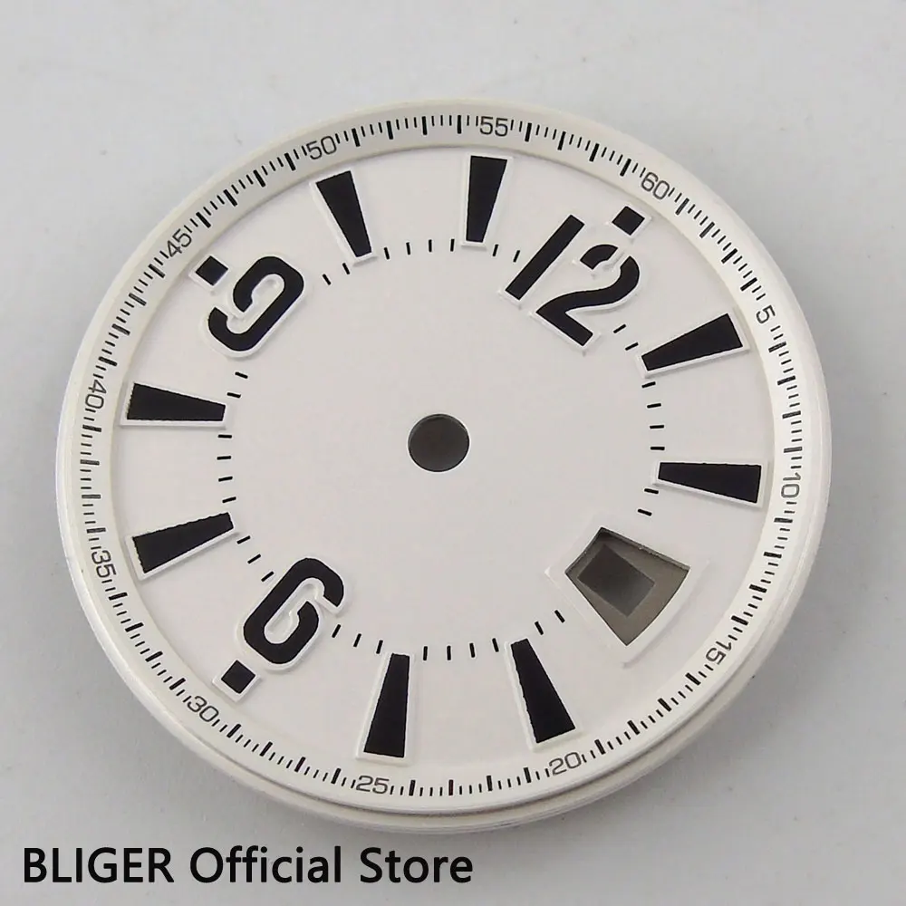 Fashion 31.5MM White Sterile Dial Date Window Watch Dial Fit For ETA 2824 2836 MINGZHU 2813 Automatic Movement 4 Colors D46
Fashion 31.5MM White Sterile Dial Date Window Watch Dial Fit For ETA 2824 2836 MINGZHU 2813 Automatic Movement 4 Colors D46