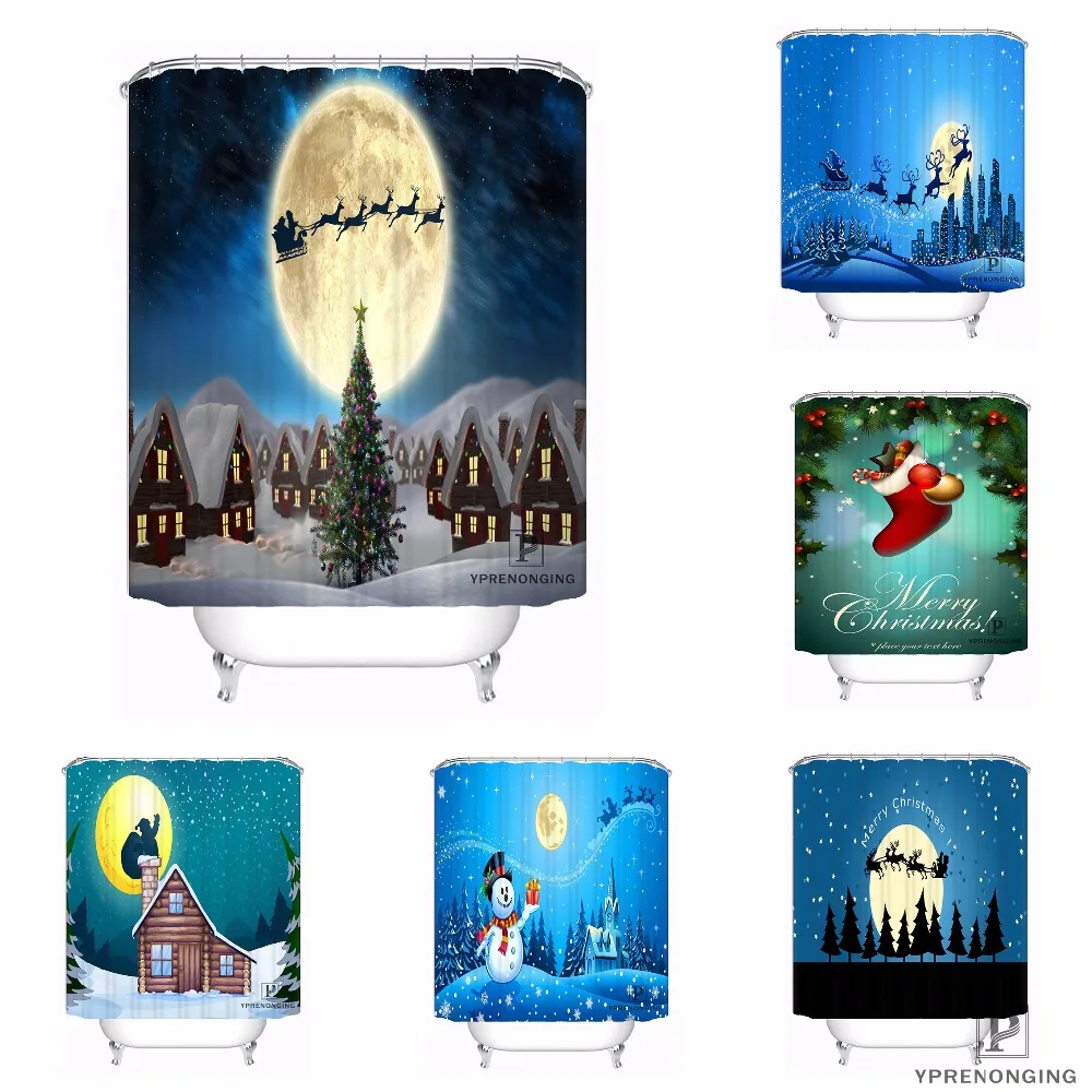 Custom Christmas Reindeer Santa Claus Waterproof Shower Curtain Home Bath Bathroom s Hooks Polyester Fabric Multi Sizes180509-71
Custom Christmas Reindeer Santa Claus Waterproof Shower Curtain Home Bath Bathroom s Hooks Polyester Fabric Multi Sizes180509-71