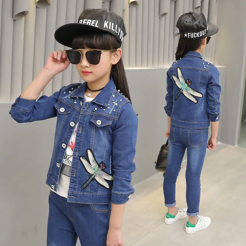girl clothes 2019 new girls denim suit spring and autumn girls casual denim suit two-piece suit children sets
girl clothes 2019 new girls denim suit spring and autumn girls casual denim suit two-piece suit children sets