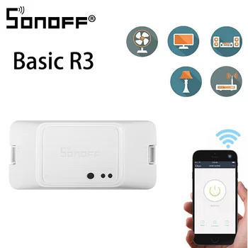 SONOFF BASIC R3 Smart ON/OFF WiFi Switch, Light Timer Support APP/LAN/Voice Remote Control DIY Mode Works With Alexa Google Home
SONOFF BASIC R3 Smart ON/OFF WiFi Switch, Light Timer Support APP/LAN/Voice Remote Control DIY Mode Works With Alexa Google Home