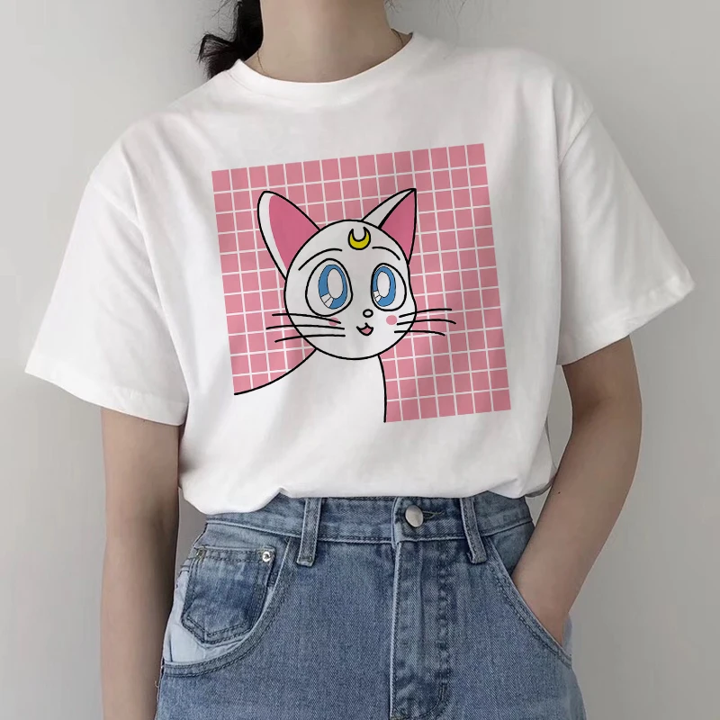 Summer Harajuku New Fashion Large Size S-2XL Female Tops Sailor Moon Casual Short Sleeve Ulzzang O-neck Loose Sweet T-Shirt
Summer Harajuku New Fashion Large Size S-2XL Female Tops Sailor Moon Casual Short Sleeve Ulzzang O-neck Loose Sweet T-Shirt