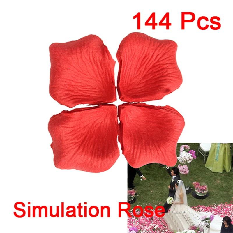 Hot Sale 144 pcs/lot Fashion Red Simulation Fake Rose Petals Marriage Proposal Bridal Bride Wedding Room Party Decoration
Hot Sale 144 pcs/lot Fashion Red Simulation Fake Rose Petals Marriage Proposal Bridal Bride Wedding Room Party Decoration