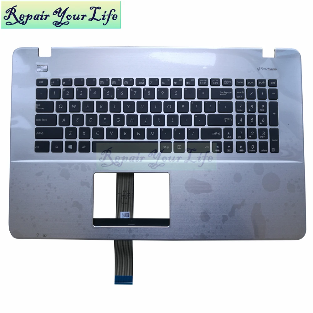 Repair You Life Laptop keyboard for Asus X751LK-3C Case X751LK X751 US UI standard layout with silver C shell Original new
Repair You Life Laptop keyboard for Asus X751LK-3C Case X751LK X751 US UI standard layout with silver C shell Original new