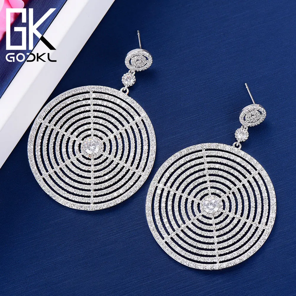 GODKI Luxury AAA Cubic Zirconia Necklace Earring Jewelry Sets Round Circle Geometry Dubai Silver Jewelry Sets For Women Bridal
GODKI Luxury AAA Cubic Zirconia Necklace Earring Jewelry Sets Round Circle Geometry Dubai Silver Jewelry Sets For Women Bridal