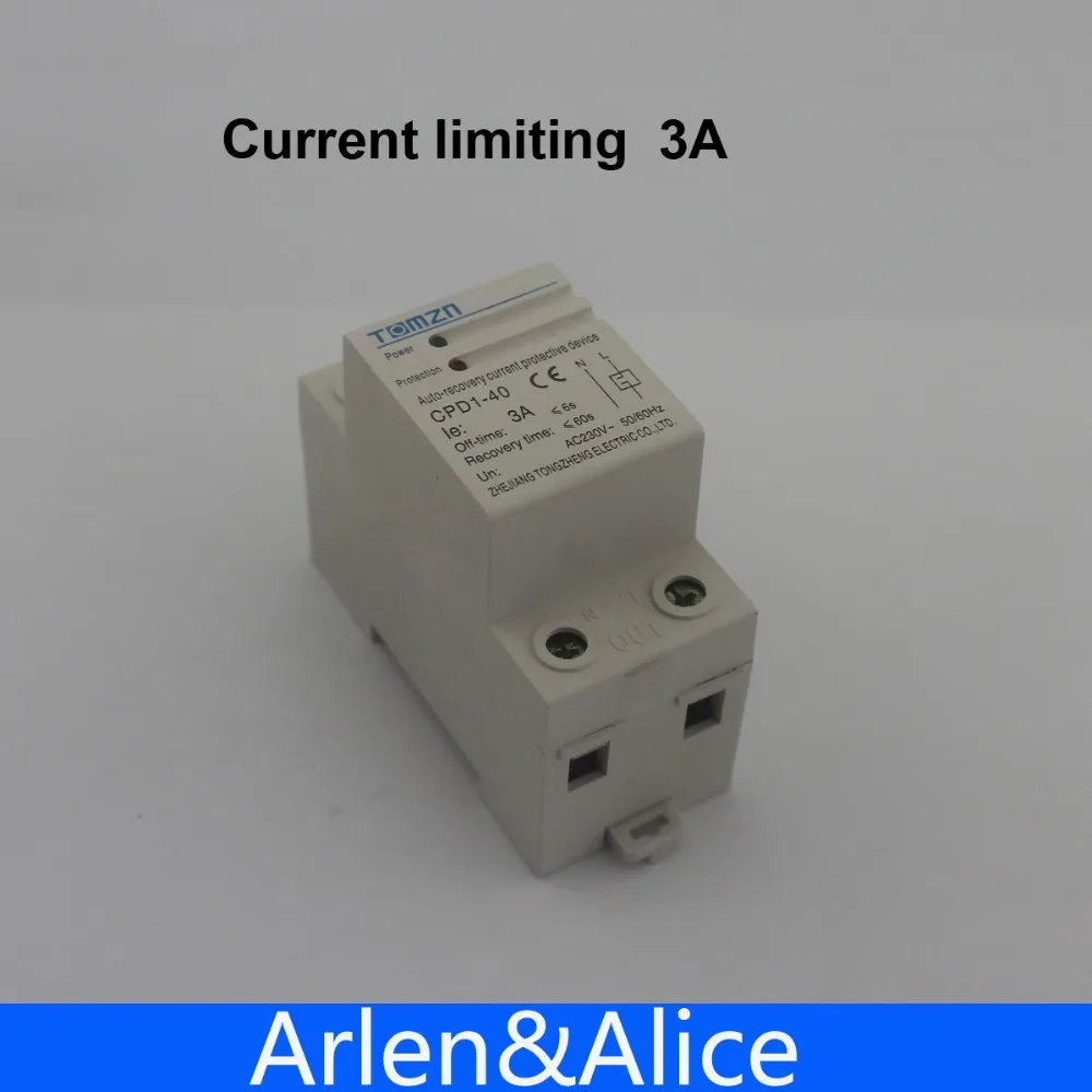 3A 3ampere CPD-63 690W Household Din rail automatic recovery reconnect Current limiting protective device protector
3A 3ampere CPD-63 690W Household Din rail automatic recovery reconnect Current limiting protective device protector