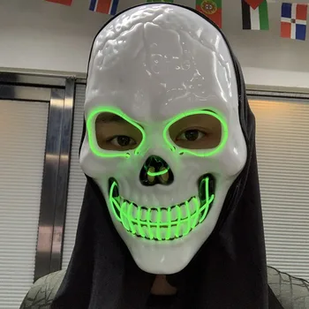 EL Neon Skull Mask Glowing Mask Halloween Horror Mask Halloween Cosplay Party 2019 Hot Sale
EL Neon Skull Mask Glowing Mask Halloween Horror Mask Halloween Cosplay Party 2019 Hot Sale