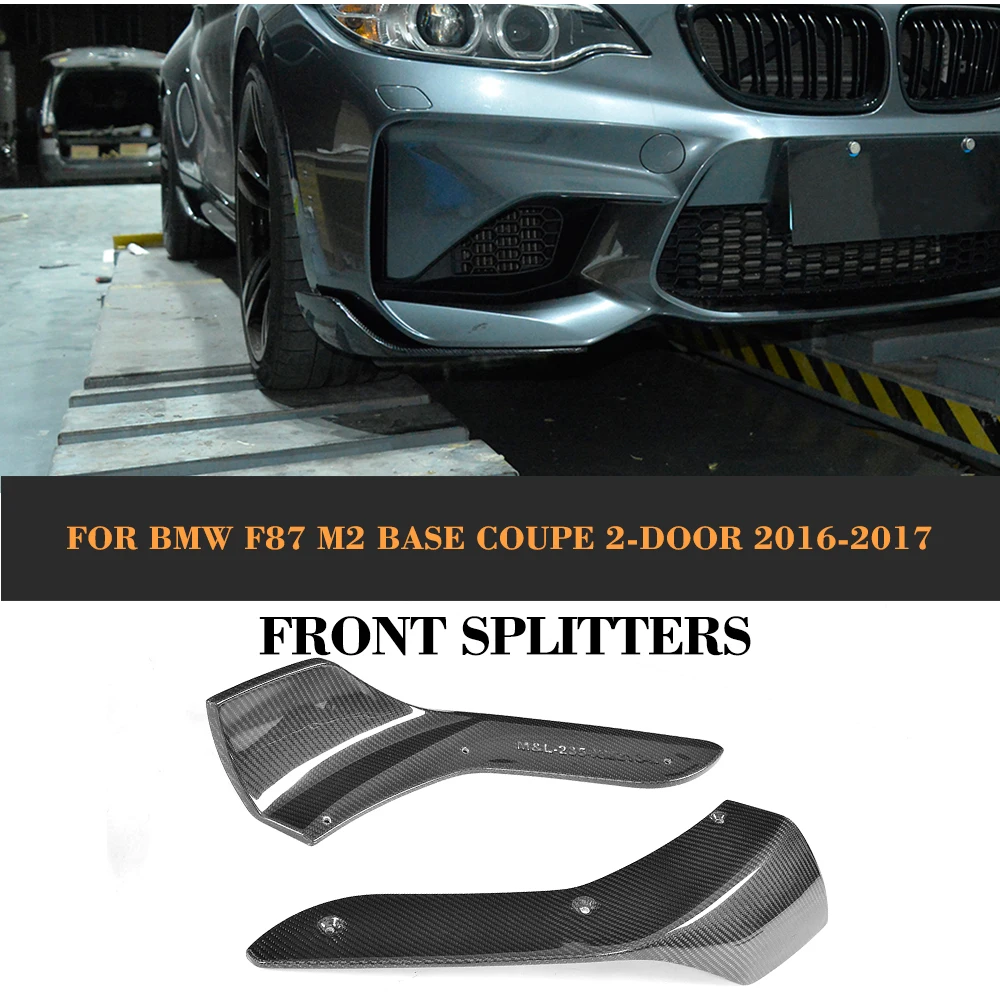 Front Bumper Splitters Lip Flaps Cupwings for BMW F87 M2 Coupe 2 Door 2016 2017 2PC Carbon Fiber Car Sticker Aprons
Front Bumper Splitters Lip Flaps Cupwings for BMW F87 M2 Coupe 2 Door 2016 2017 2PC Carbon Fiber Car Sticker Aprons
