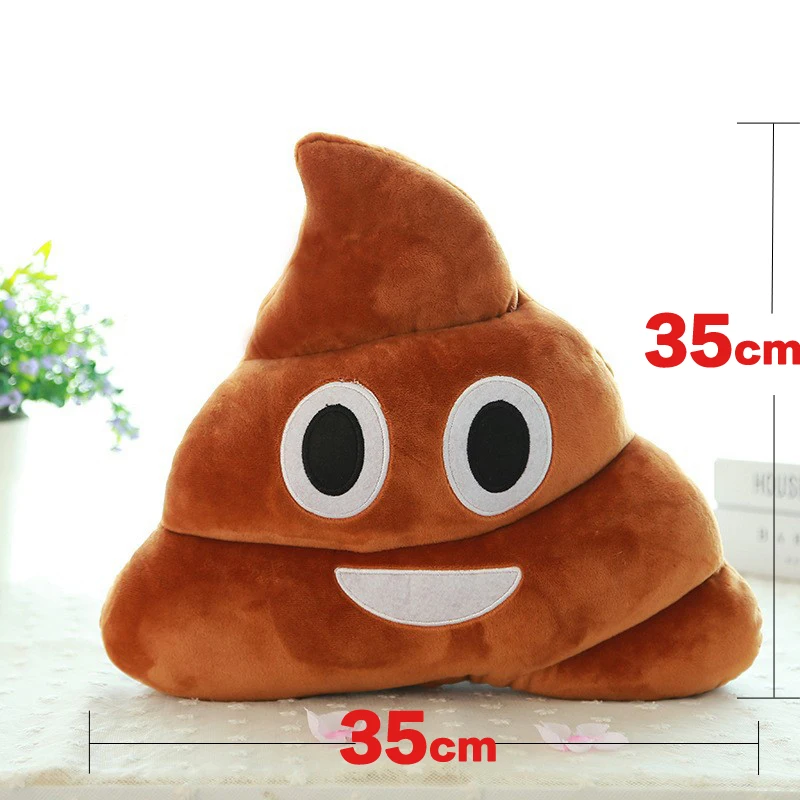 

Soft Toys Pillows Poop Toys Brown Smiley Poo Pillows Poop 35cm Emoji Cushion Soft Hot Sale Cute Cushions Stuffed Plush Toy Soft