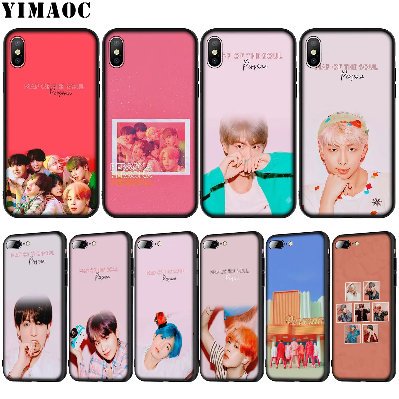 YIMAOC Rap RM JIN SUGA JIMIN J HOPE V JUNG KOOK Soft Silicone Case for iPhone XR X XS Max X 6 6S 7 8 Plus 5 5S SE Cover
YIMAOC Rap RM JIN SUGA JIMIN J HOPE V JUNG KOOK Soft Silicone Case for iPhone XR X XS Max X 6 6S 7 8 Plus 5 5S SE Cover
