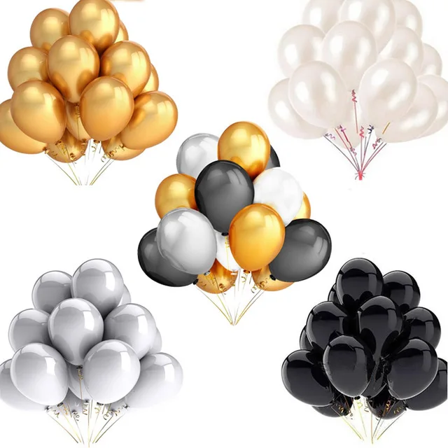 30pcs 12'' Gold Silver Black pink Latex Balloons Happy Birthday Wedding Party Decor Inflatable Air Helium Globos Kids Supplies
30pcs 12'' Gold Silver Black pink Latex Balloons Happy Birthday Wedding Party Decor Inflatable Air Helium Globos Kids Supplies