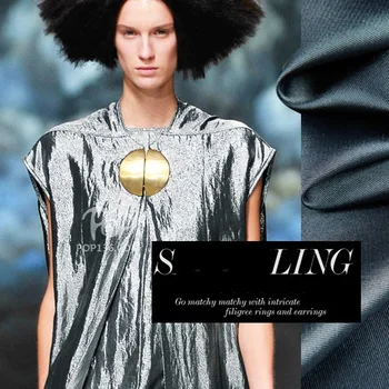 Luxury silver silky bright bright silk silk fabric dyed silk silk cloth elegant atmosphere
Luxury silver silky bright bright silk silk fabric dyed silk silk cloth elegant atmosphere