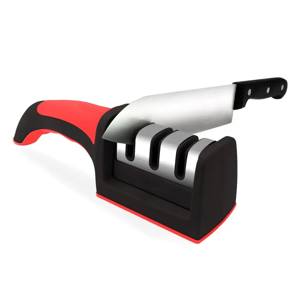 TPUSNOK Chef Knife Sharpener 3 Stage Steel Diamond Ceramic Coated Kitchen Sharpening Tool Ergonomic Design and Safe to Use TPA14
TPUSNOK Chef Knife Sharpener 3 Stage Steel Diamond Ceramic Coated Kitchen Sharpening Tool Ergonomic Design and Safe to Use TPA14