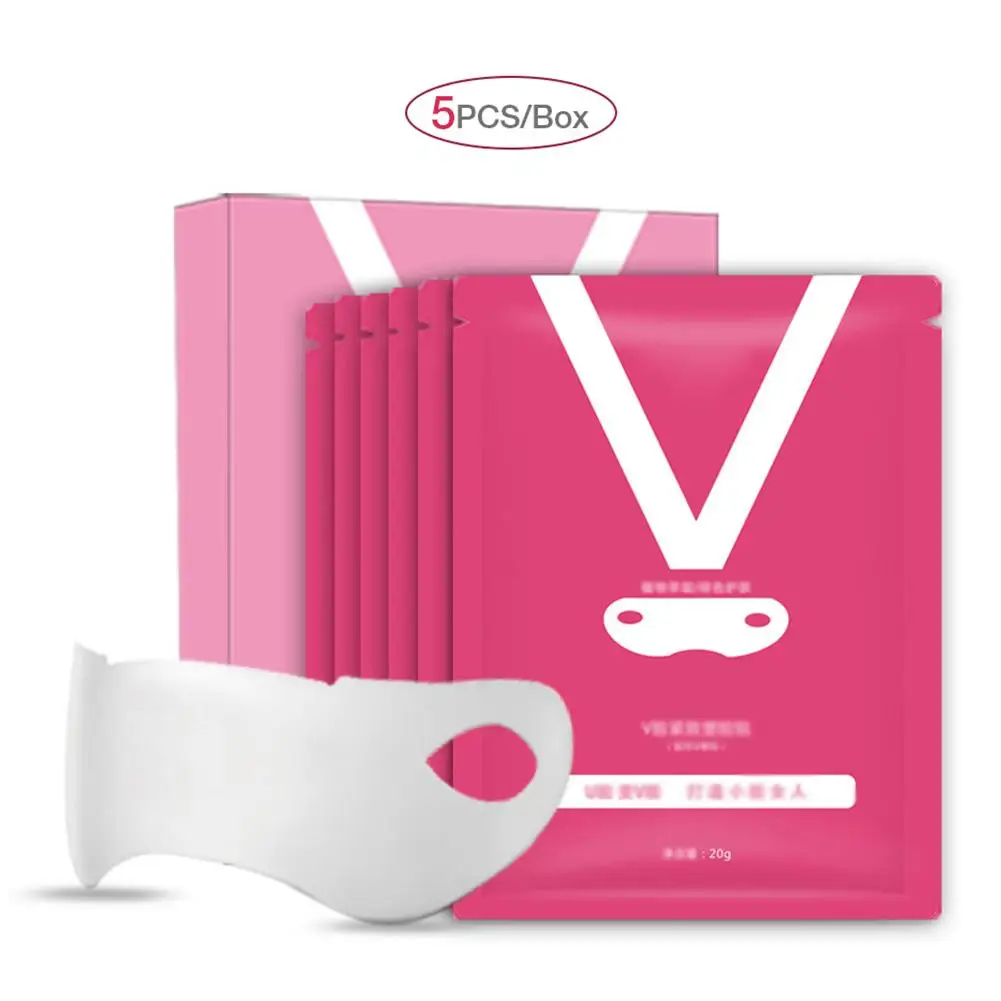 5PCS V Line Mask Neck Face Lifting Mask Chin Up Patch Double Chin Reducer Contour Tightening Firming Moisturizing Skin Care Tool
5PCS V Line Mask Neck Face Lifting Mask Chin Up Patch Double Chin Reducer Contour Tightening Firming Moisturizing Skin Care Tool