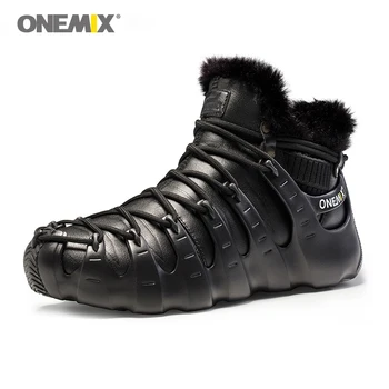 Onemix Men Hiking Boots Warm Winter Walking Sport Sneakers Comfort Man Sport Shoes Wool lining Outdoor Athletic Sneakers EU35-45
Onemix Men Hiking Boots Warm Winter Walking Sport Sneakers Comfort Man Sport Shoes Wool lining Outdoor Athletic Sneakers EU35-45