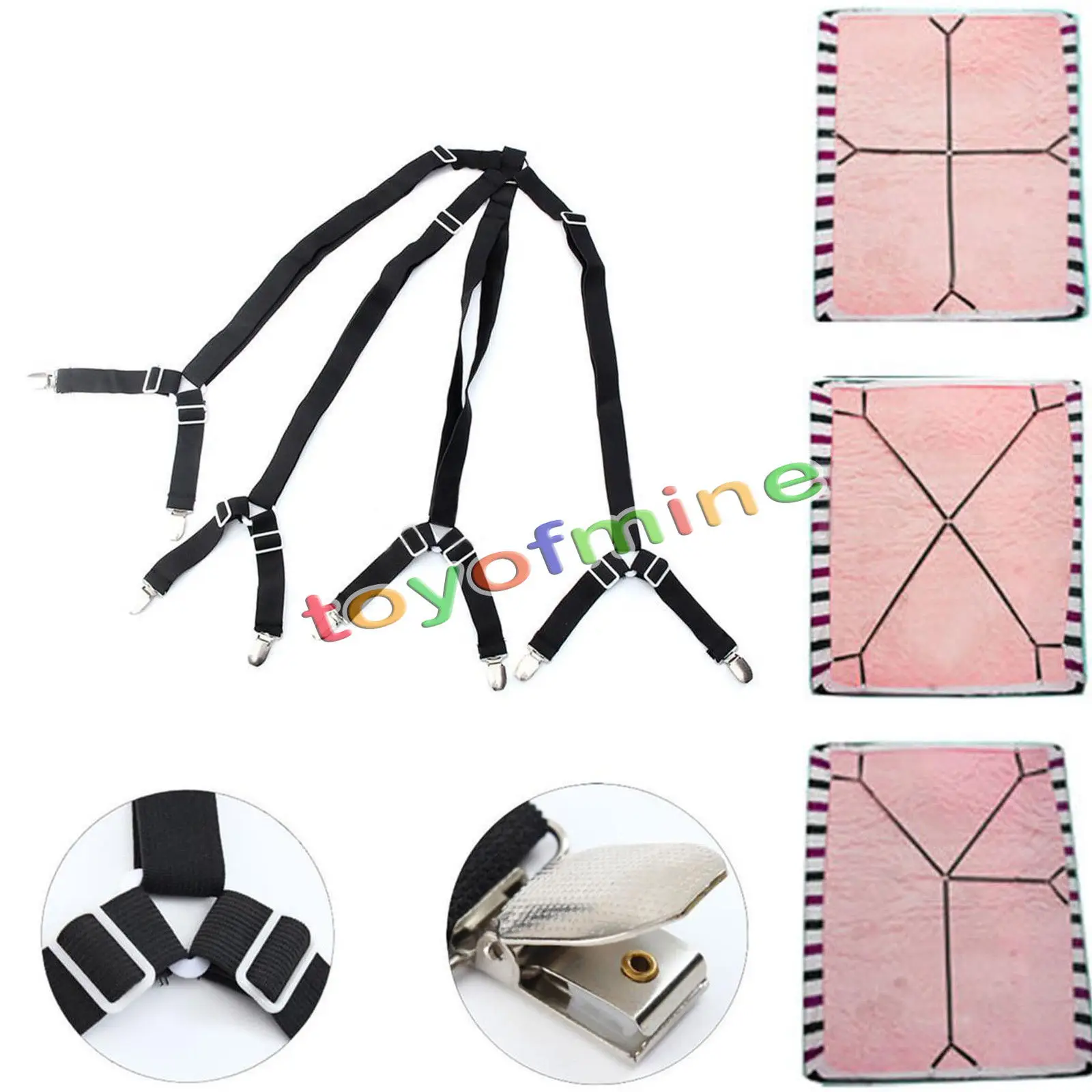 Hot Sales Multifunction Bed Sheet Fasteners Anti-Skid Clasp Bedspreads Linen Tablecloths Fixed Clip 4pcs Elasticized Buckle
Hot Sales Multifunction Bed Sheet Fasteners Anti-Skid Clasp Bedspreads Linen Tablecloths Fixed Clip 4pcs Elasticized Buckle