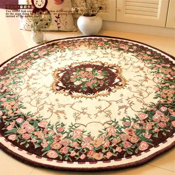 Round Pastoral Jacquard Carpets For Living Room Computer Chair Floor Mat Cloakroom Area Rugs For Bedroom Hallway Rug And Carpet
Round Pastoral Jacquard Carpets For Living Room Computer Chair Floor Mat Cloakroom Area Rugs For Bedroom Hallway Rug And Carpet