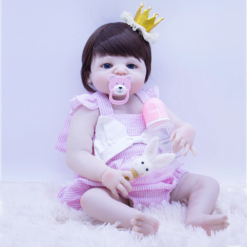 22inch Silicone Vinyl bebe Reborn Baby Doll Toys Lifelike White skin Princess Baby Birthday Gift Dolls girl Play House Toy NPK
22inch Silicone Vinyl bebe Reborn Baby Doll Toys Lifelike White skin Princess Baby Birthday Gift Dolls girl Play House Toy NPK