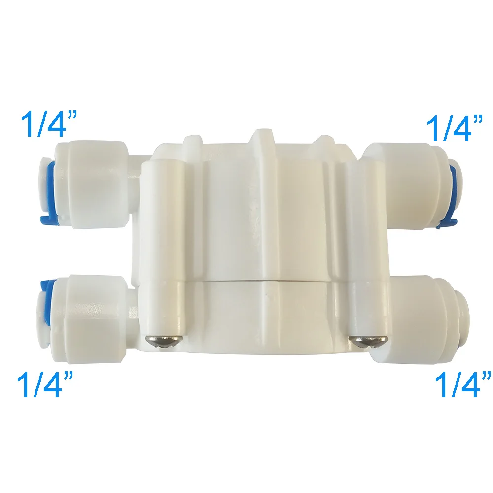1/4" Automatic Shut-Off Valve with Quick-Connect Fittings For RO Reverse Osmosis 4 Way Valve Pressure Regulator Aquarium
1/4" Automatic Shut-Off Valve with Quick-Connect Fittings For RO Reverse Osmosis 4 Way Valve Pressure Regulator Aquarium