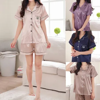 KLV 2019 TOP Women's Casual Spring Pure Color Short-sleeved Comfortable Home Pyjamas Set 1.25
KLV 2019 TOP Women's Casual Spring Pure Color Short-sleeved Comfortable Home Pyjamas Set 1.25