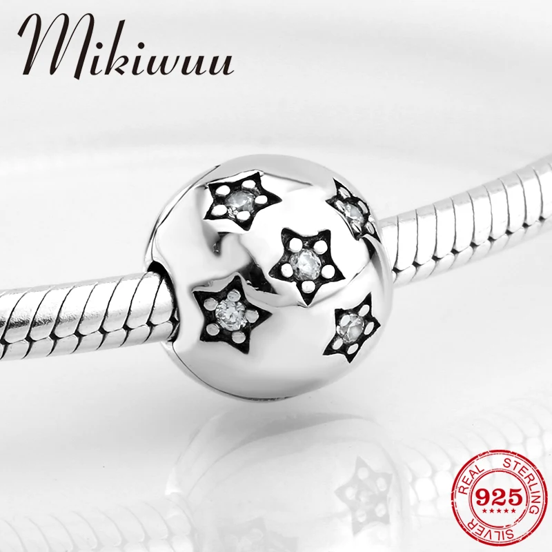 925 Sterling Silver Shiny little star CZ fine clips Lock beads Jewelry making Fit Original Pandora Charm Bracelet
925 Sterling Silver Shiny little star CZ fine clips Lock beads Jewelry making Fit Original Pandora Charm Bracelet