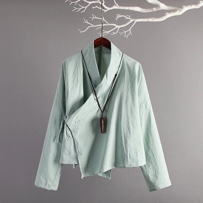 Ethnic Chinese Style Mori Girl Hippie Boho Bohemian Retro Vintage Loose Long Sleeve Cotton Chemise Femme Lady Tops Women Blouse
Ethnic Chinese Style Mori Girl Hippie Boho Bohemian Retro Vintage Loose Long Sleeve Cotton Chemise Femme Lady Tops Women Blouse