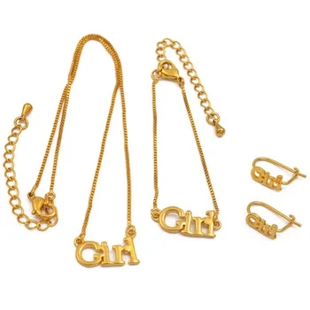 Anniyo Girl Jewelry set 30cm Necklace/13cm Bracelets Earrings for Baby Child Gold Color Jewellery Infant Gifts #048511
Anniyo Girl Jewelry set 30cm Necklace/13cm Bracelets Earrings for Baby Child Gold Color Jewellery Infant Gifts #048511